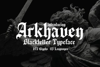 Arkhaven Font: Bold Gothic Typeface for Creative Projects
