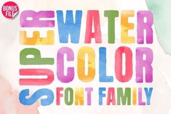 Super Watercolor Font for Creative Design Projects