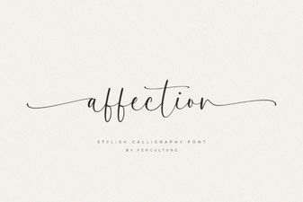 Affection Font: Warm and Charming Typeface for Creative Projects