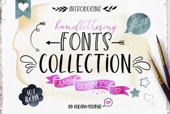 Handlettering Fonts Collection - Beautiful Script Font Designs