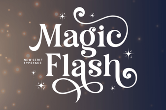 Magic Flash Font - Elegant Serif Typeface for Bold Designs