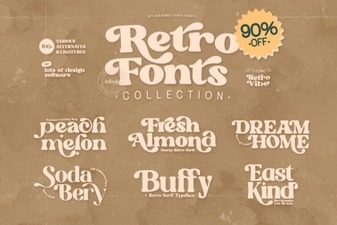 Retro Fonts Collection: Vintage Typefaces for Creative Projects